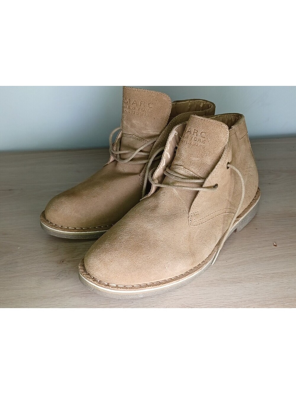 Marc New York Brown Chukka Boots Suede Accent Ankle-High New Without Box Sz 11